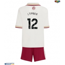 Otroški Nogometni dresi Arsenal Jurrien Timber #12 Tretji 2025-26 Kratek Rokav (+ Kratke hlače)